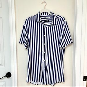 Zara Mens Striped Button Shirt